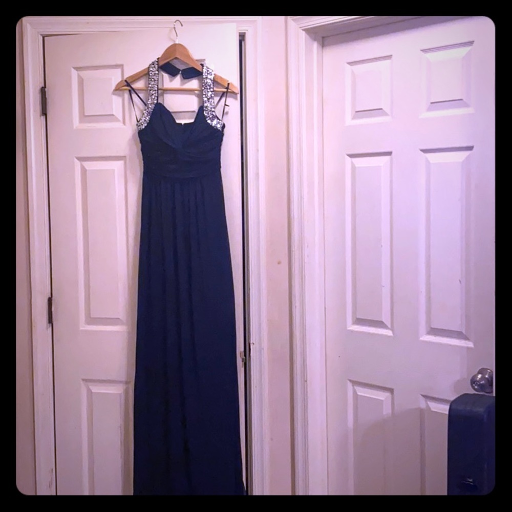 Navy Blue Prom Dress